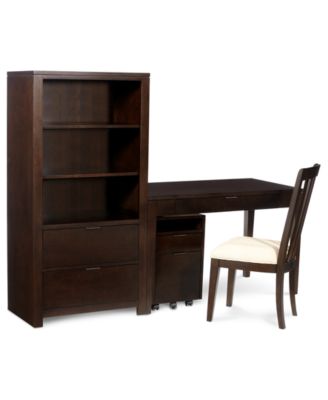Furniture - Home Office , 4 Piece Set ( Desk, Chair, File Cabinet and Bookcase)