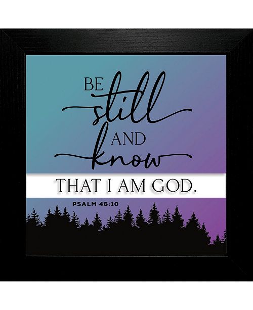 Dexsa Be Still Suncatcher Glass Plaque Frame 10 X 10 Reviews All Wall Decor Home Decor Macy S
