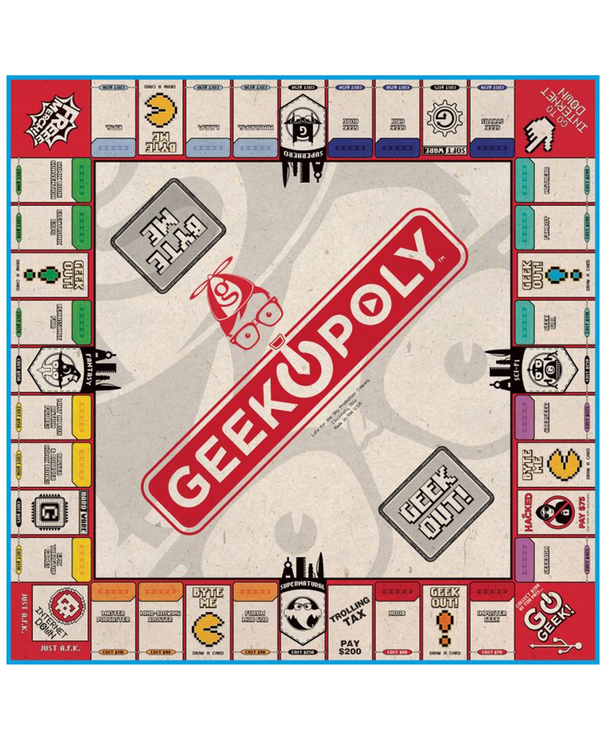 Masterpieces Puzzles Late For The Sky Geek-opoly In Multi