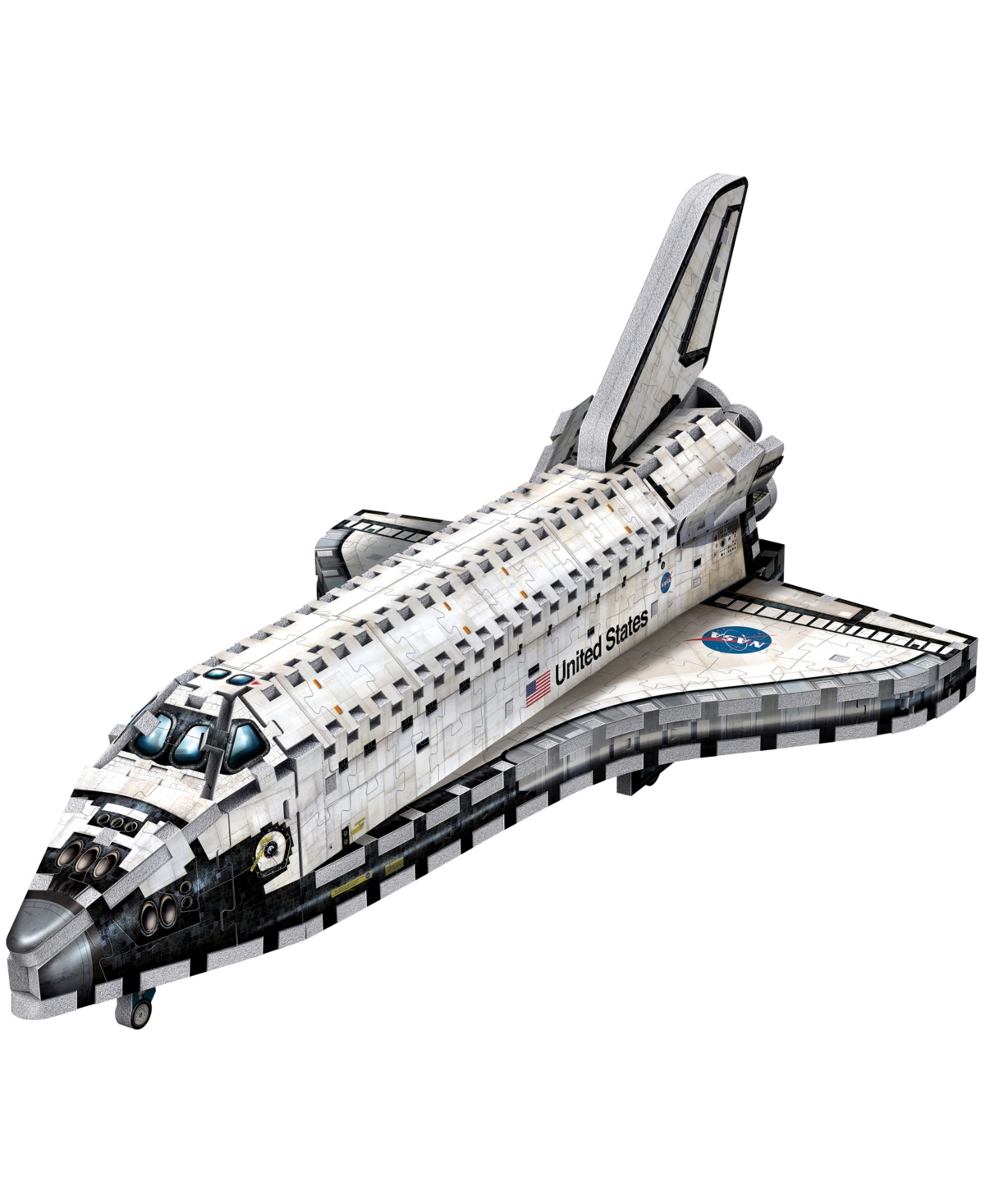Shop Masterpieces Puzzles Wrebbit Space Shuttle Orbiter 3d Puzzle- 435 Pieces In White
