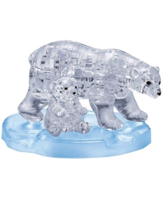 BePuzzled 3D Crystal Puzzle - Polar Bear and Baby - 40 Piece