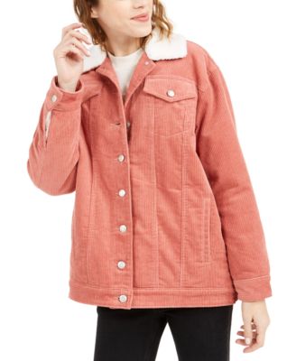 corduroy lined jacket womens