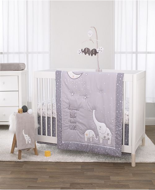 Nojo Nojo Dream Big Little Elephant 3 Piece Crib Bedding Set