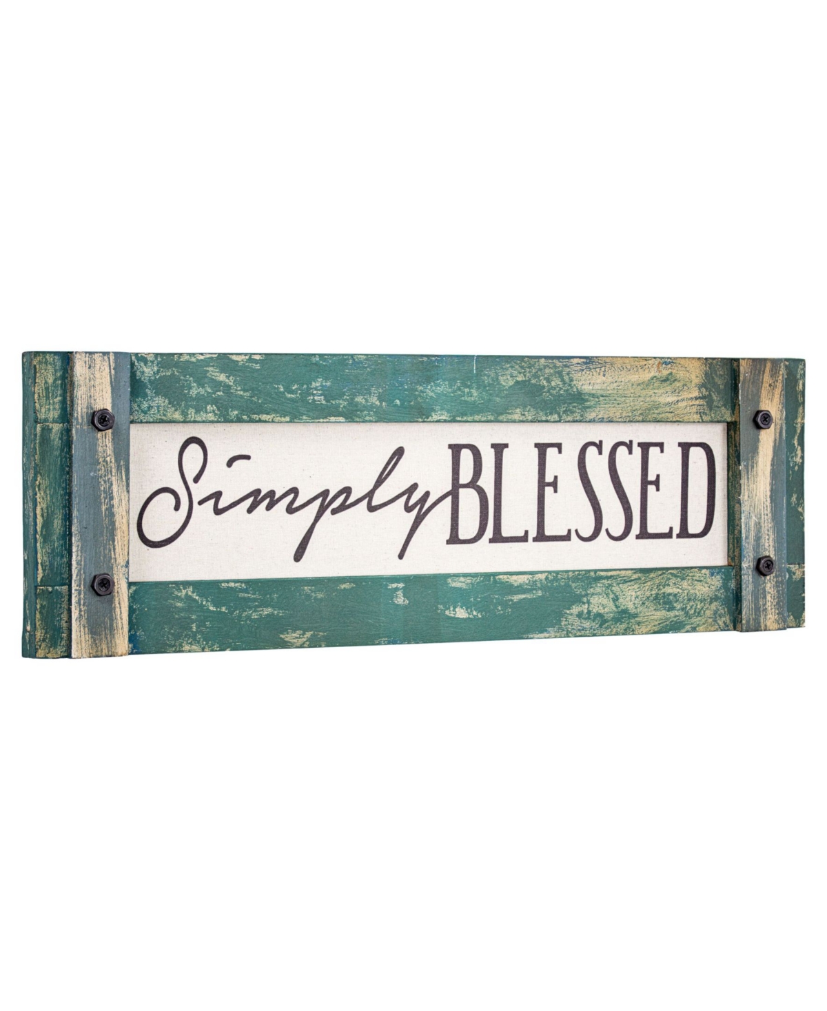 Crystal Art Gallery American Art Decor Simply Blessed Inspirational Farmhouse Sign In Multi