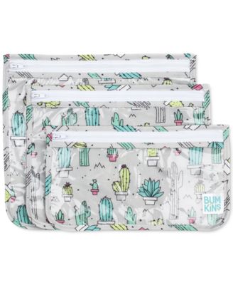 Bumkins Baby Girls Printed Travel Water Resistant Bag Pack of 3 - Cactus 14$