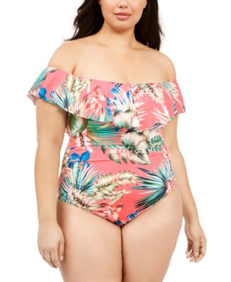 la blanca off the shoulder one piece