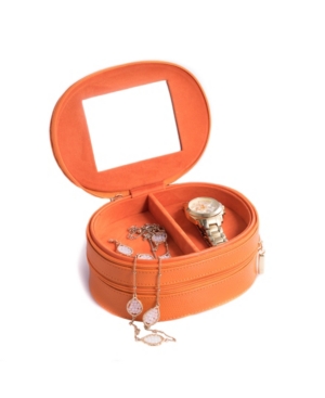 Bey-berk Lizard 2 Level Jewelry Case With Mirror In Multi