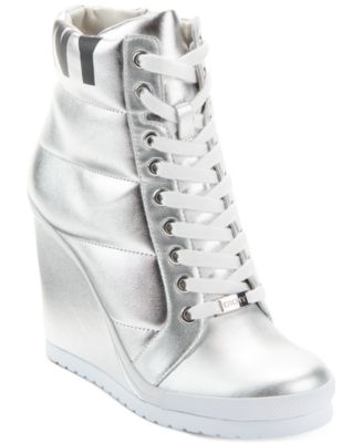 dkny silver shoes