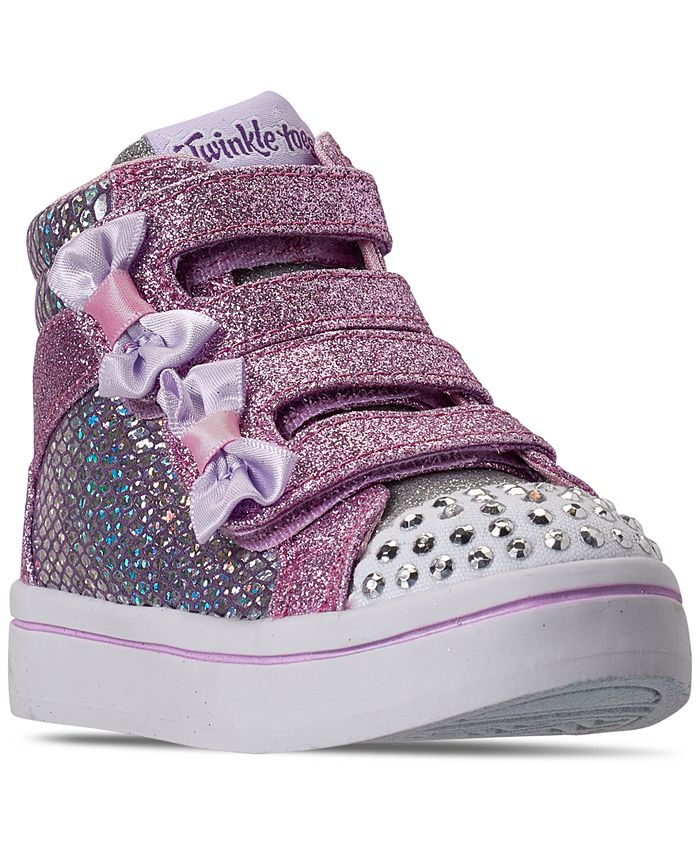 Skechers Toddler Girls Twinkle Toes Miss Holla-Glam Stay-Put Closure ...