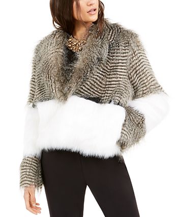 Rachel zoe faux fur jacket shop