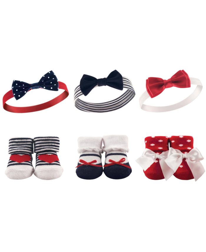 Hudson Baby Baby Girl 3-Headbands and 3-Socks Set & Reviews - All Kids' Accessories - Kids - Macy's