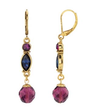 image of 2028 14K Gold Dipped Linear Drop Earring