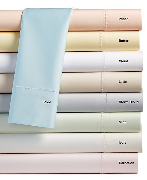 Martha Stewart Collection Solid Open Stock 400 Thread Count Sheet Collection, Created for Macy&#39;s ...