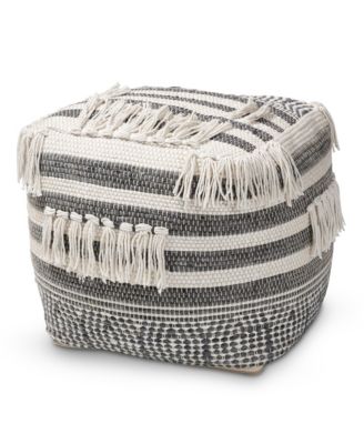 Furniture - Kirby Pouf Ottoman, Quick Ship