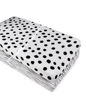 Baby Changing Pad Cover - Cradle Sheet 100% Combed Jersey Cotton