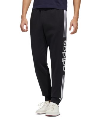 adidas men's 3 stripe fleece pants