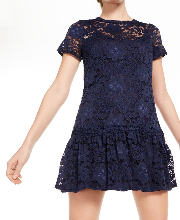 Speechless Juniors' Lace Ruffle Dress, Created for Macy's & Reviews ...