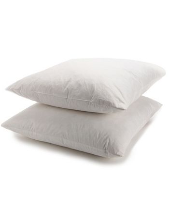 Cheer Collection Feather Down Sham And Throw Pillow Inserts - Set