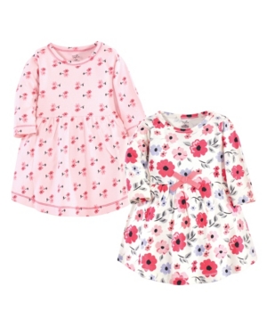 Touched By Nature Baby Girl Long Sleeve Organic Dress 2 Pack
