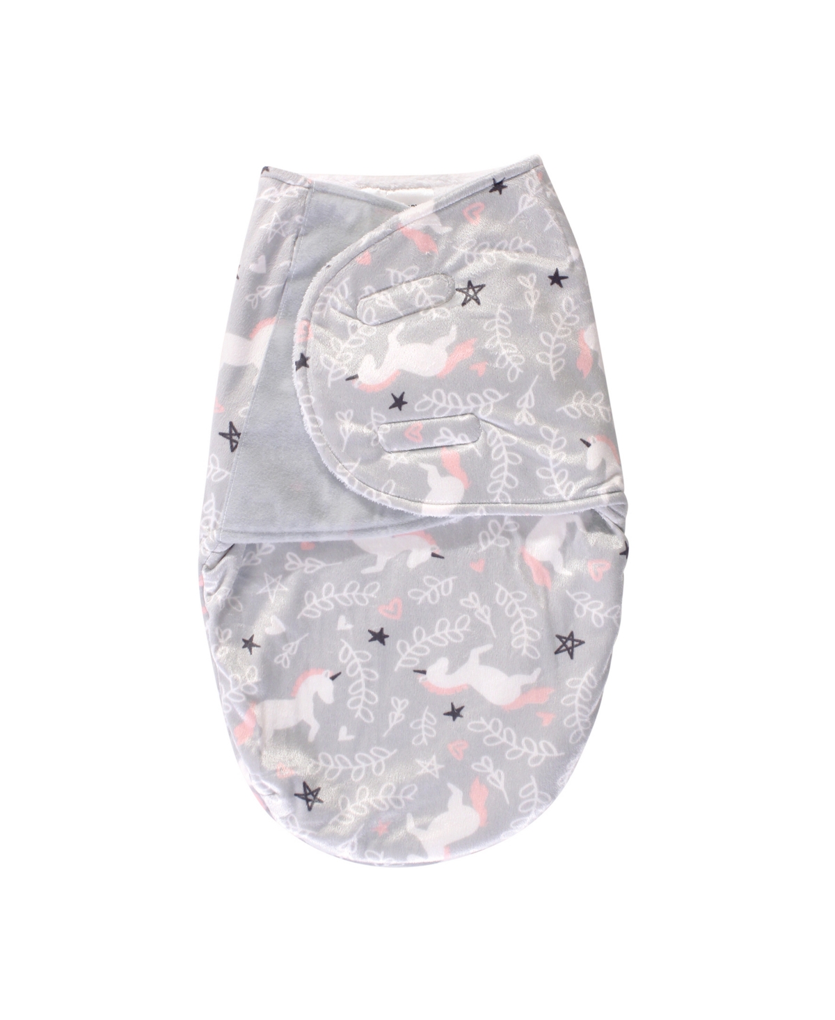 Hudson Baby Girls Plush Swaddle Wrap, 0-3 Months