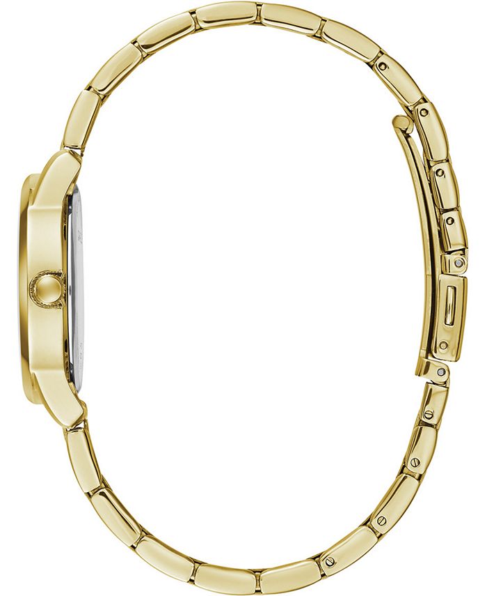 Caravelle Women's Gold-Tone Stainless Steel Bracelet Watch 30mm - Macy's