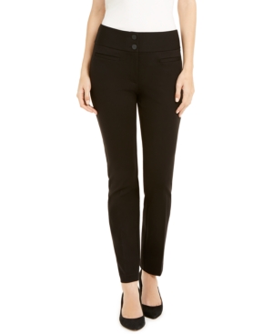 image of Alfani Ponte-Knit Slim Pants, Created for Macy-s