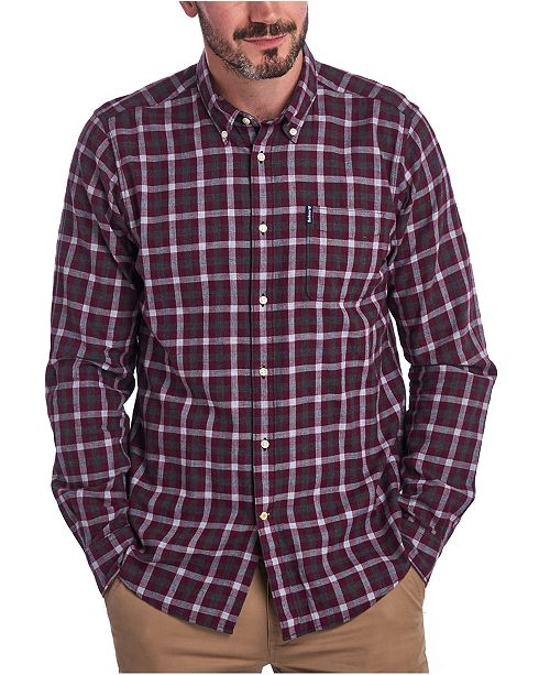 Barbour Men S Tailored Fit Gingham Check Shirt Reviews Casual