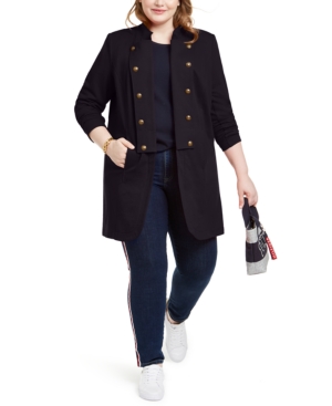 Tommy Hilfiger Plus Size Band Jacket