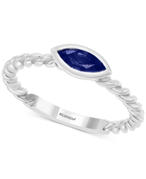 image of Effy Sapphire Ring (1/2 ct. t.w.) in 14k White Gold