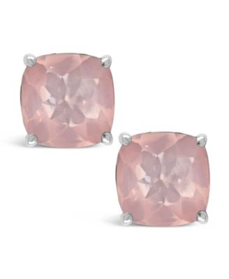 Gemstone Stud Earrings in Sterling Silver