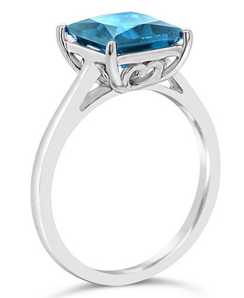 Macy's - Blue Topaz (3-1/4 ct. t.w.) Ring in Sterling Silver