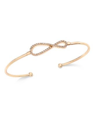Charter Club - Pav&eacute; Infinity Cuff Bracelet