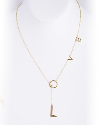 ADORNIA Love Lariat Necklace Macy s