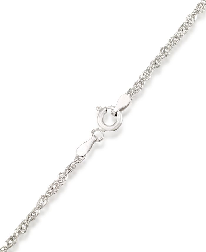 Macy's - Marcasite and Blue Agate & Blue Topaz (1/3 ct. t.w.) Butterfly Pendant+18" Chain in Sterling Silver