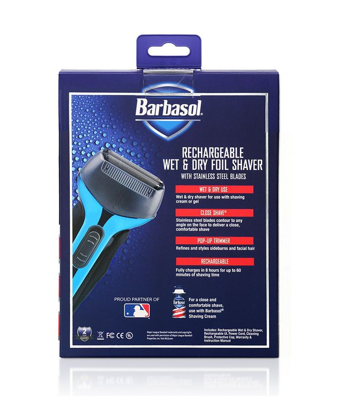 Barbasol 1200 Series Wet and Dry Rechargeable Foil Shaver Macy's
