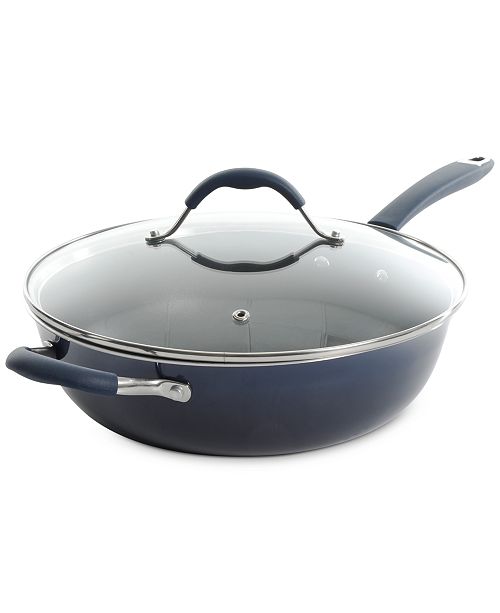 Cravings By Chrissy Teigen Nonstick Aluminum 5 Qt Saute Pan Reviews Cookware Kitchen Macy S