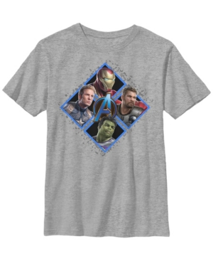 Fifth Sun Marvel Big Boys Avengers Endgame Triangle Head Shot Short Sleeve T-Shirt
