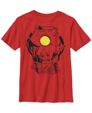 Fifth Sun Marvel Big Boy's Iron Man Suit Super Retro Halloween Cosplay Short Sleeve T-Shirt