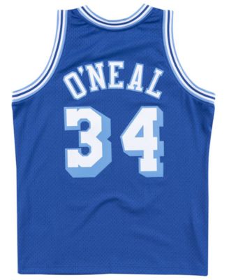 Mitchell & Ness Men's Shaquille O'Neal Los Angeles Lakers Hardwood