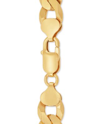 Curb Link 24 Chain Necklace in 18k Gold-Plated Sterling Silver
