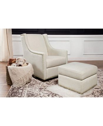 Million dollar baby classic store harper swivel glider with ottoman