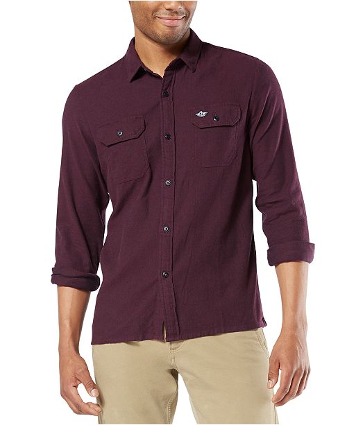 Dockers Men S All Season Tech Flannel Shirt Reviews Casual