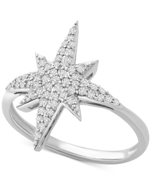 image of Diamond Starburst Statement Ring (1/4 ct. t.w.) in Sterling Silver