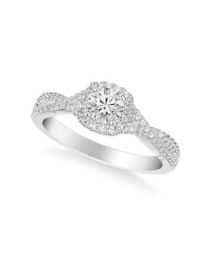 image of Diamond Twist Engagement Ring (7/8 ct. t.w.) in 14k Yellow, White or Rose Gold