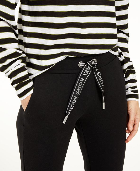 michael kors leather joggers