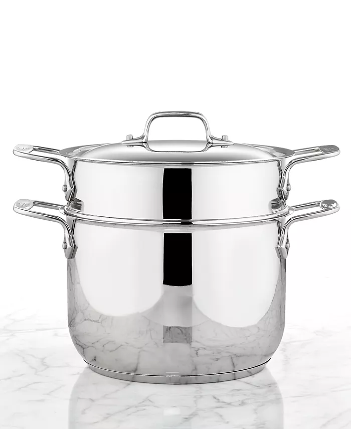 All-Clad Stainless Steel 6 Qt. Covered Multi-Pot with Pasta Insert