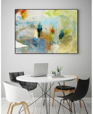 40" x 30" Deviation II Art Block Framed Canvas