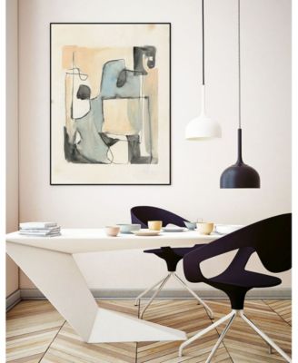 40" x 30" Subdued Abstract II Art Block Framed Canvas