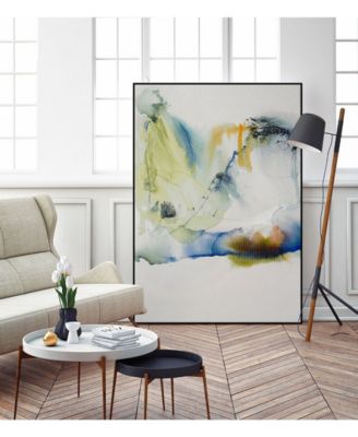 14" x 11" Abstract Terrain I Art Block Framed Canvas