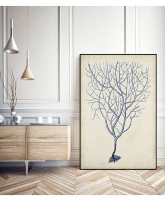 Giant Art 32" x 24" Coral III Art Block Framed Canvas